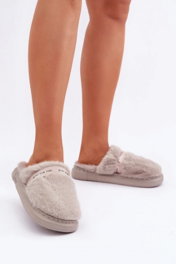 Chinelo com salto decorado cinza Savalithea