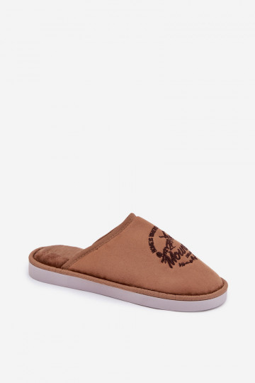 Chinelos masculinas marrons "Tiranne"