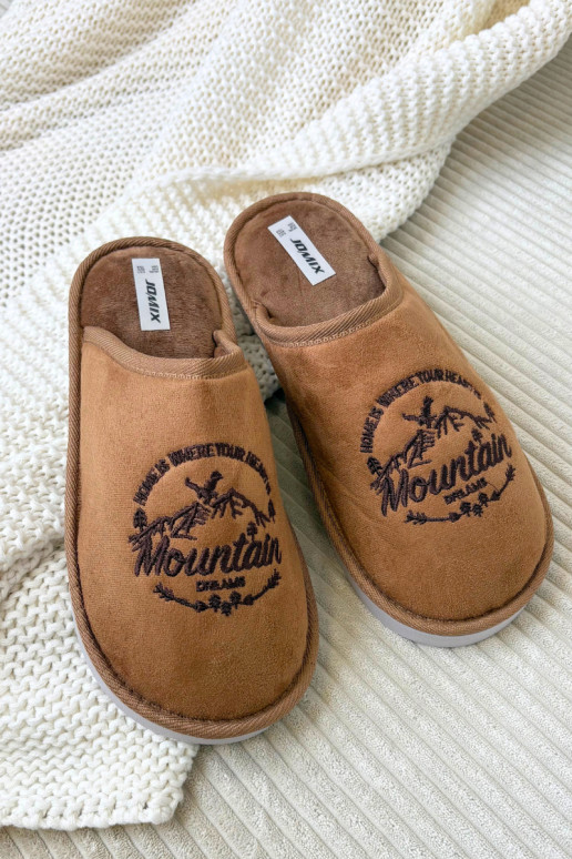 Chinelos masculinas marrons "Tiranne"