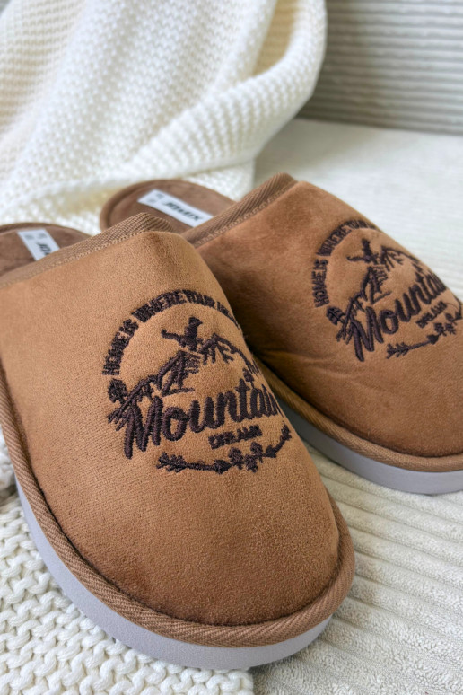 Chinelos masculinas marrons "Tiranne"