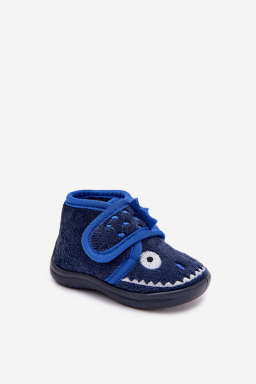 Chinelos infantis azul marinho com velcro "Jeselle"