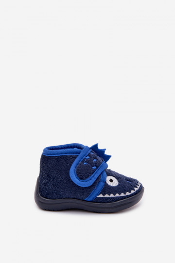 Chinelos infantis azul marinho com velcro "Jeselle" 2