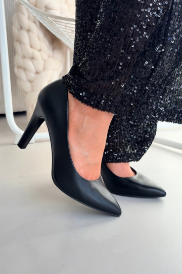 sapatos de salto alto Eko Pele Sergio Leone 1446 cor preta