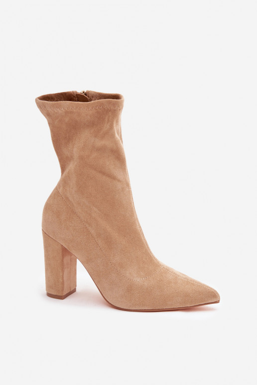 Botas femininasPrzeszyciami bege Rosivelle