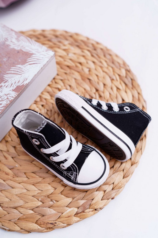 Calçado infantil com sola cor preta Filemon