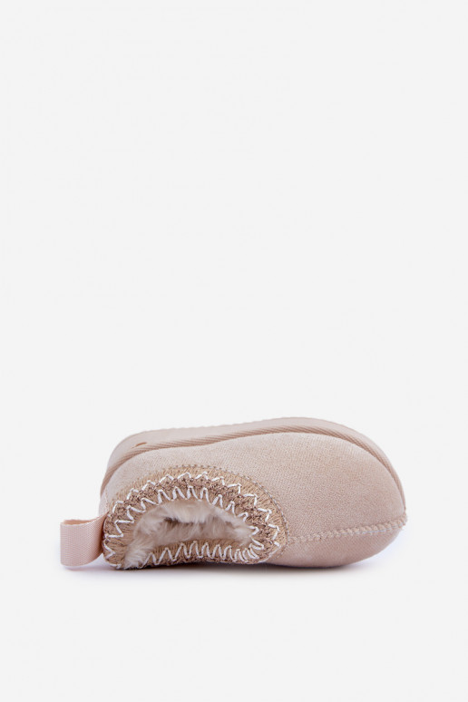 Botas de neve Botas Infantil com uma plataforma aquecimento com pelo por dentro cor de marfim Vilabria