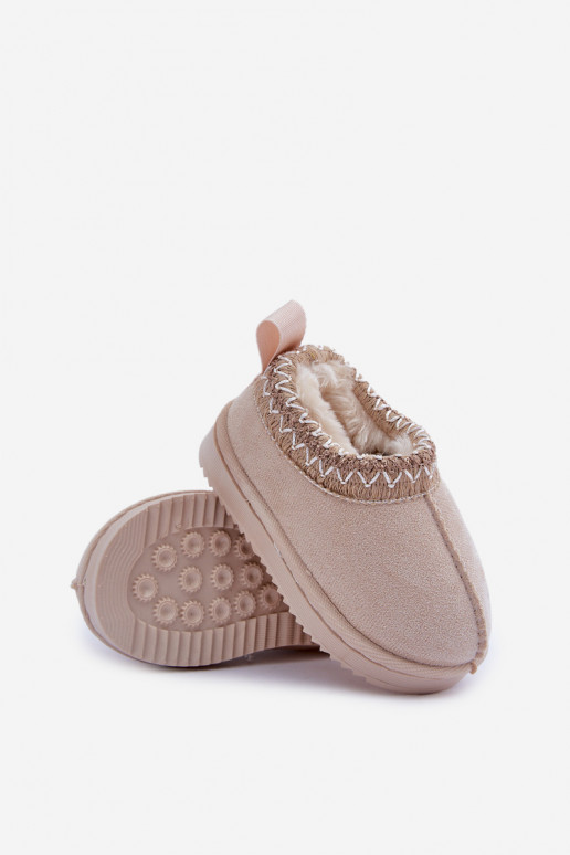 Botas de neve Botas Infantil com uma plataforma aquecimento com pelo por dentro cor de marfim Vilabria