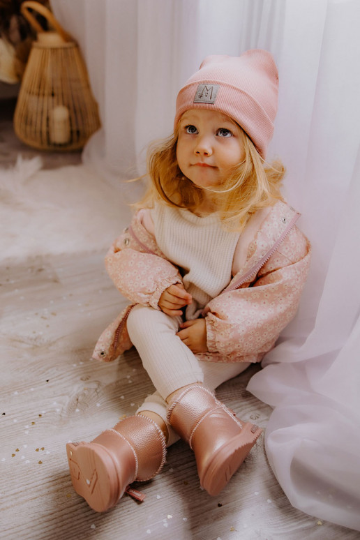 Botas de neve infantis cor rosa Frosty