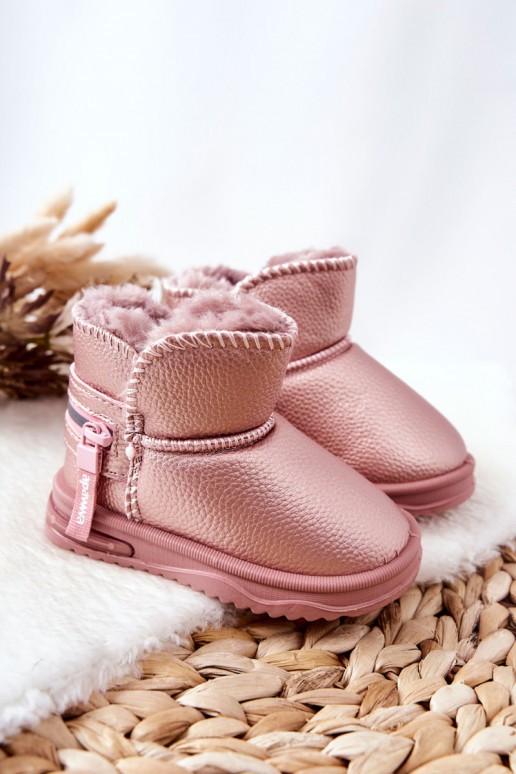 Botas de neve infantis cor rosa Frosty