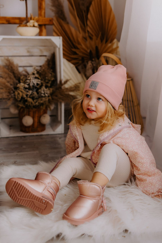 Botas de neve infantis cor rosa Frosty