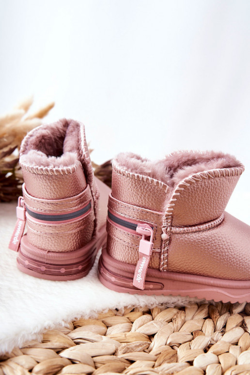Botas de neve infantis cor rosa Frosty