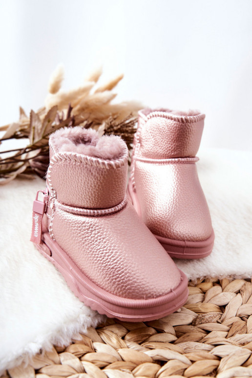 Botas de neve infantis cor rosa Frosty