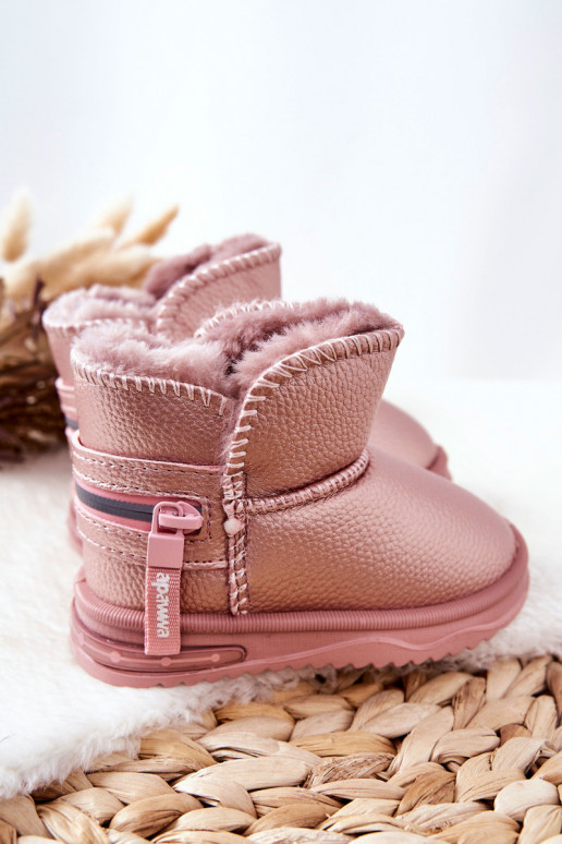 Botas de neve infantis cor rosa Frosty