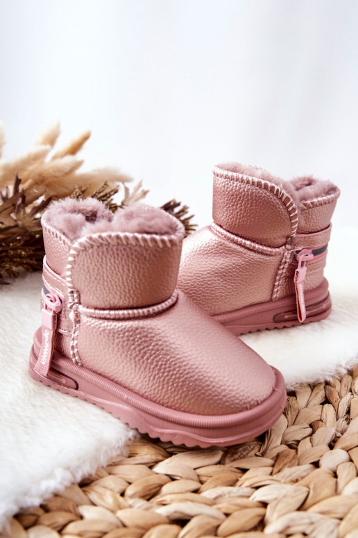 Botas de neve infantis cor rosa Frosty