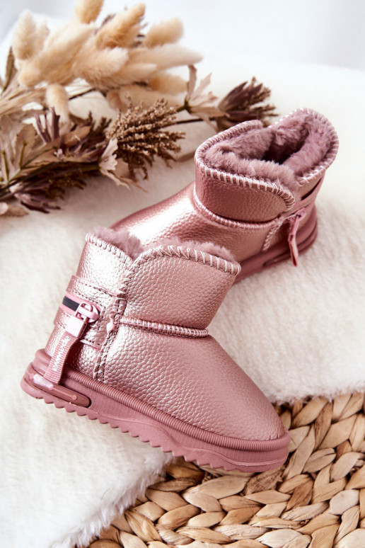 Botas de neve infantis cor rosa Frosty