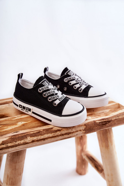 Infantil  sapatos casuais BIG STAR KK374069 cor preta