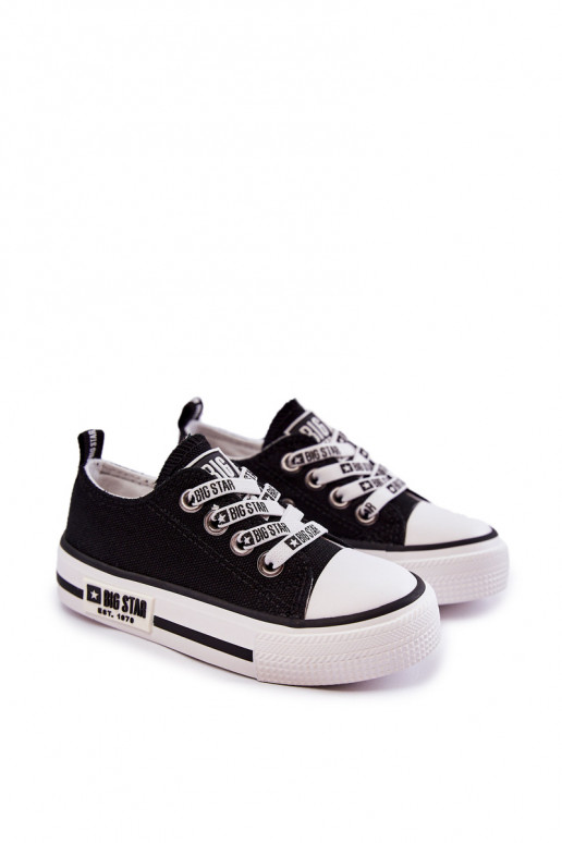 Infantil  sapatos casuais BIG STAR KK374069 cor preta