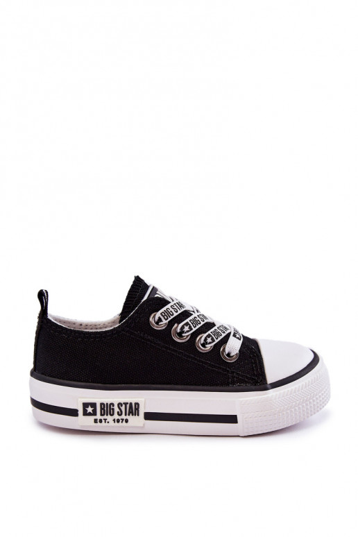 Infantil  sapatos casuais BIG STAR KK374069 cor preta