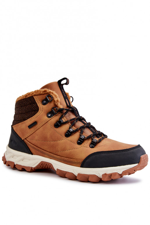 Tem que sercho aquecimento Botas botas de caminhada Cross Jeans KK1R4021C cor marrom