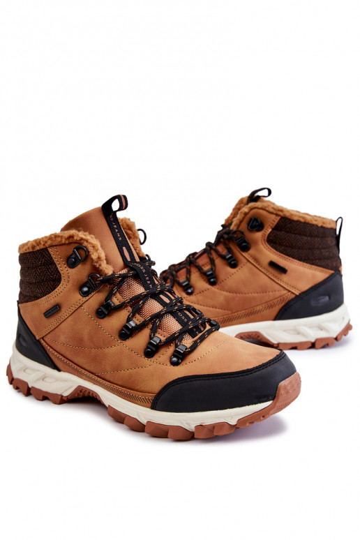 Tem que sercho aquecimento Botas botas de caminhada Cross Jeans KK1R4021C cor marrom
