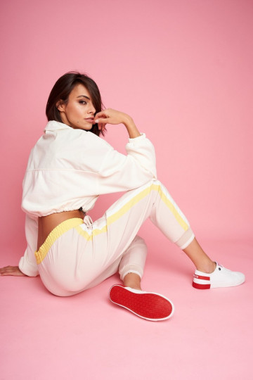 Tênis de couro natural BIG STAR FF274174 branco e vermelho 2