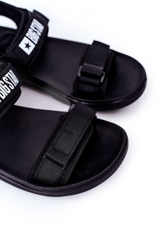 Estilo esportivo Tem que sercho sandálias Big Star HH174842 cor preta