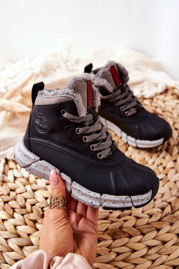 Calçados infantis quentes Big Star II374074 cor preta 2