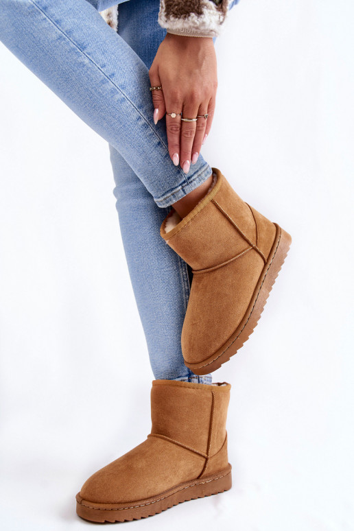 Feminino aquecimento Botas Botas de neve cor marrom Virgina