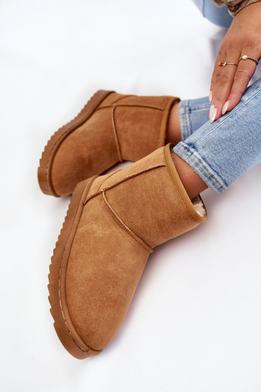 Feminino aquecimento Botas Botas de neve cor marrom Virgina