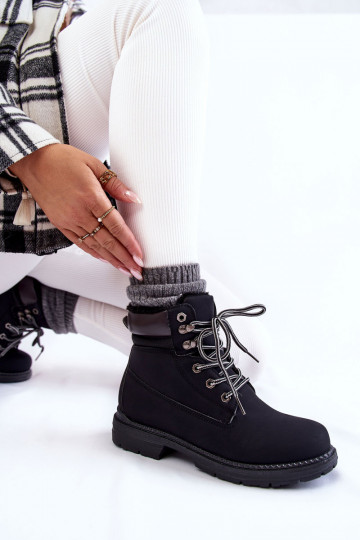 Feminino aquecimento Botas sapato cor preta Lonne 2