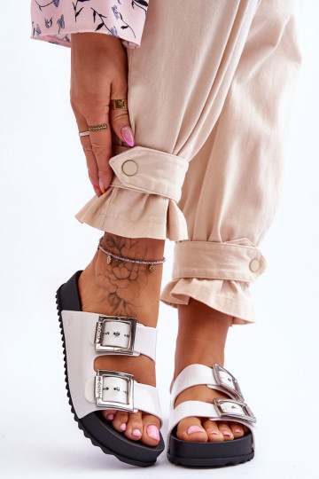 Feminino Chinelos Suavemente ZAXY HH285159 cor branca