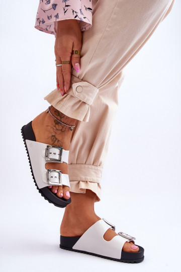 Feminino Chinelos Suavemente ZAXY HH285159 cor branca 2