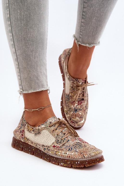 Estampado sapato Feminino Tem que serciejka 06347-04 bege