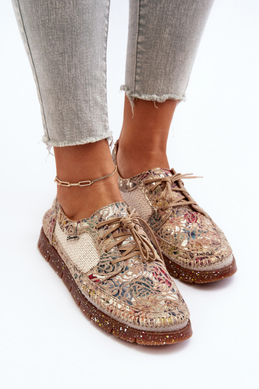 Estampado sapato Feminino Tem que serciejka 06347-04 bege