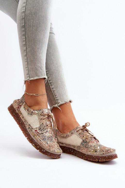 Estampado sapato Feminino Tem que serciejka 06347-04 bege