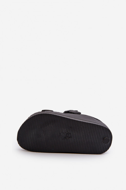 Chinelos Infantil  com fivelas BIG STAR NN374536 cor preta