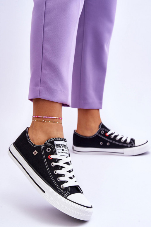 Sapatos femininos Big Star T274023 cor preta