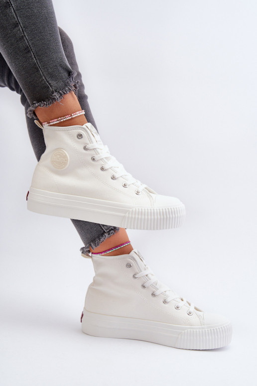 Sapatos de lazer Alto Lee Cooper LCEM-24-02-2132 cor branca