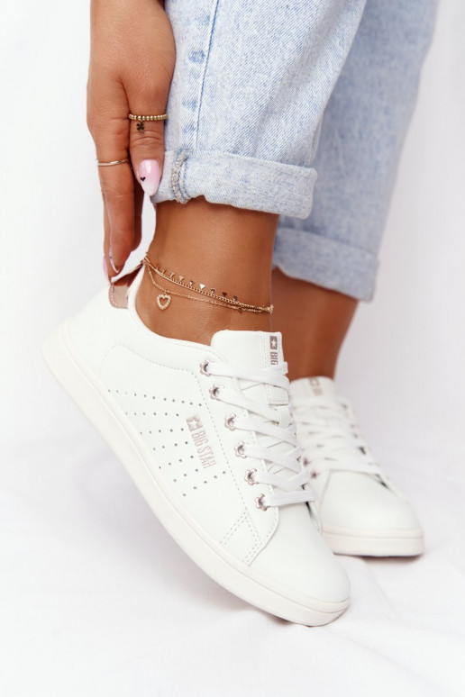 Tênis de couro natural BIG STAR DD274583 Branco-cor cobre