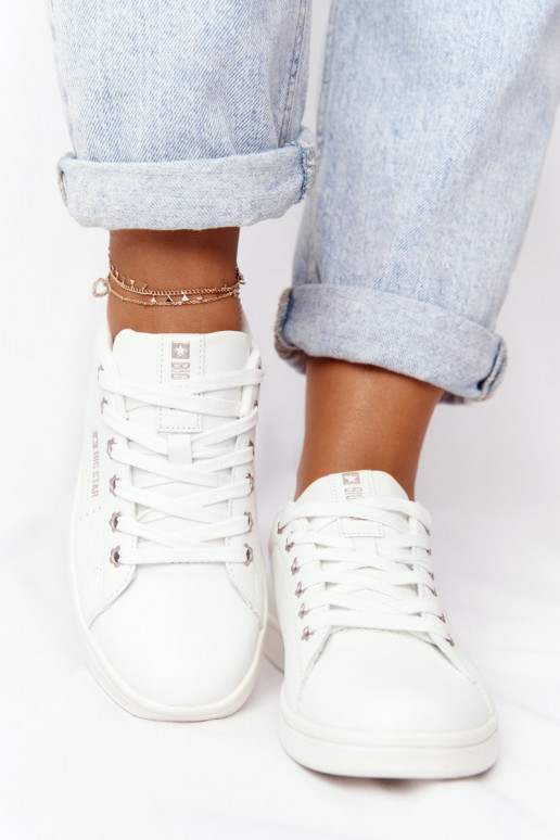 Tênis de couro natural BIG STAR DD274583 Branco-cor cobre