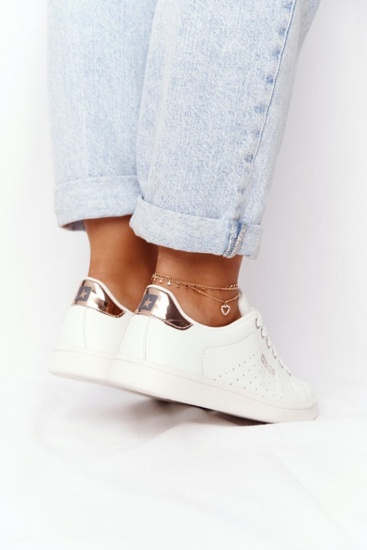 Tênis de couro natural BIG STAR DD274583 Branco-cor cobre