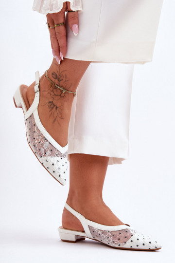 Bailarinas com pontos cor branca Adore