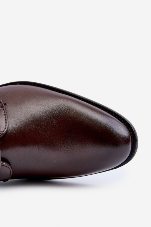 Tem que sercho Estilo elegante sapato cor marrom Jenavee