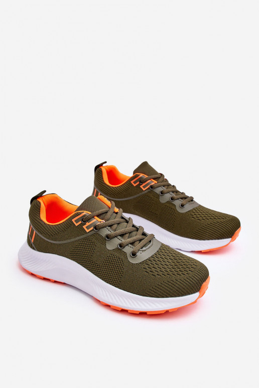 À modalo clássico Tem que sercho Estilo esportivo sapato com atacadores cor cáqui Jasper