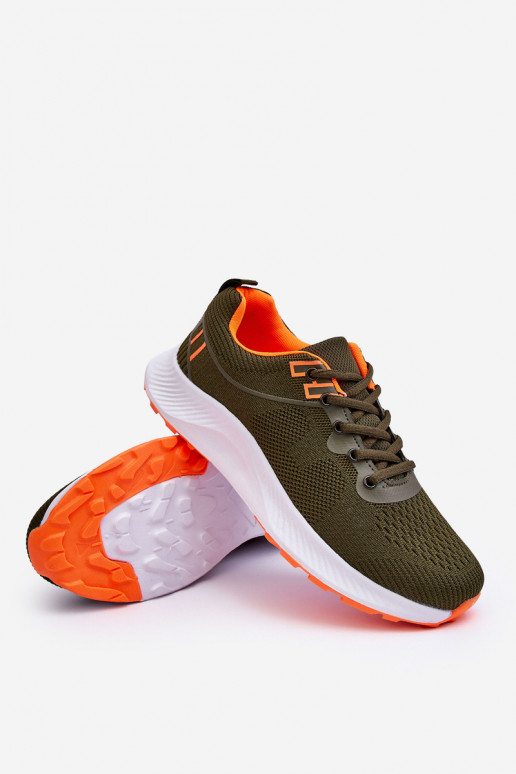 À modalo clássico Tem que sercho Estilo esportivo sapato com atacadores cor cáqui Jasper