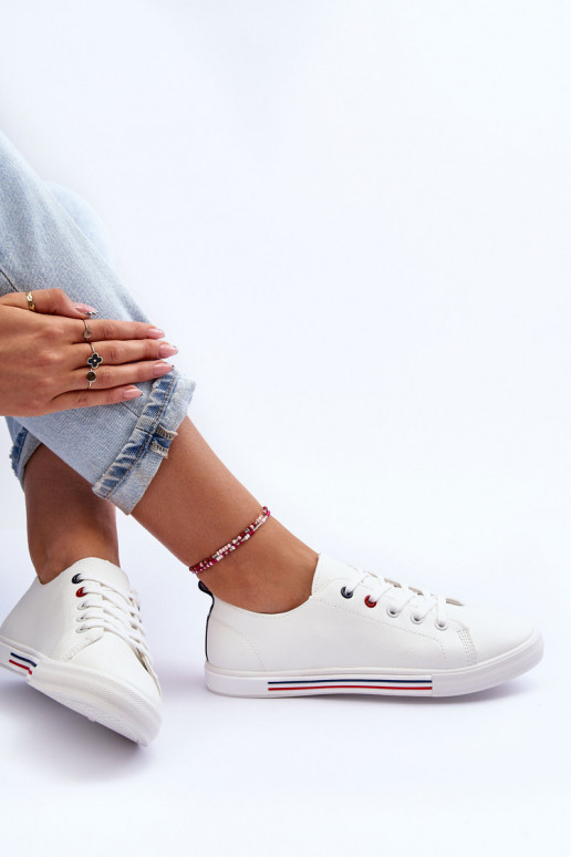 Pele tênis Feminino cor branca Mossaia