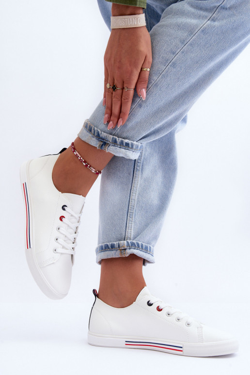 Pele tênis Feminino cor branca Mossaia