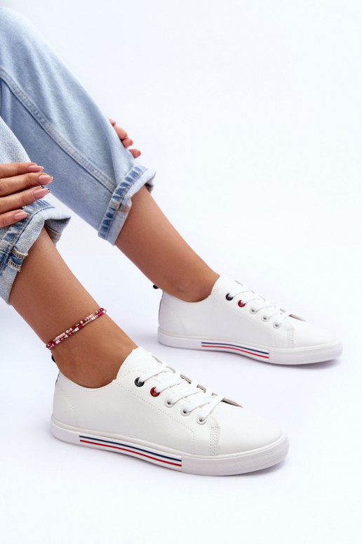 Pele tênis Feminino cor branca Mossaia