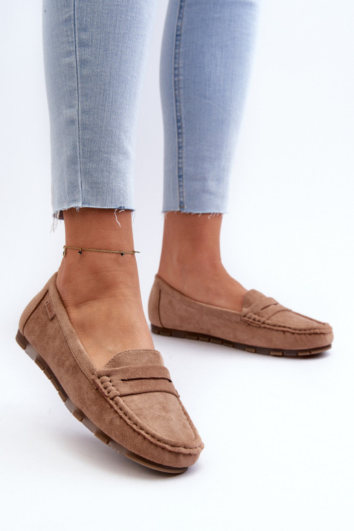 mocassins femininos de camurça ecológicaoParae Big Star NN274930 Memory Foam System bege