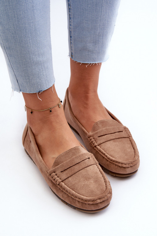 mocassins femininos de camurça ecológicaoParae Big Star NN274930 Memory Foam System bege